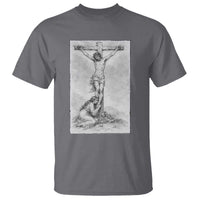 Jesus and St Mary Magdalene At The Cross T Shirt Vintage Catholic Lent