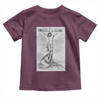 Jesus and St Mary Magdalene At The Cross Toddler T Shirt Vintage Catholic Lent