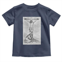 Jesus and St Mary Magdalene At The Cross Toddler T Shirt Vintage Catholic Lent