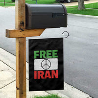 Free Iran Garden Flag Stop War Barbed Wire Peace Sign