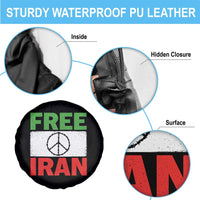 Free Iran Spare Tire Cover Stop War Barbed Wire Peace Sign
