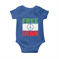 Free Iran Baby Onesie Stop War Barbed Wire Peace Sign