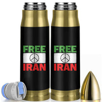 Free Iran Bullet Tumbler Stop War Barbed Wire Peace Sign