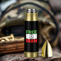 Free Iran Bullet Tumbler Stop War Barbed Wire Peace Sign