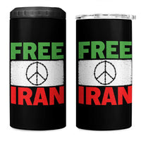 Free Iran 4 in 1 Can Cooler Tumbler Stop War Barbed Wire Peace Sign