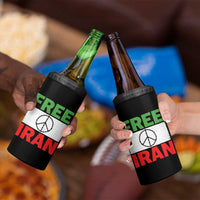 Free Iran 4 in 1 Can Cooler Tumbler Stop War Barbed Wire Peace Sign