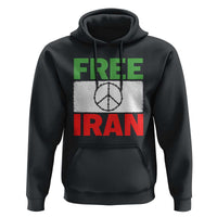 Free Iran Hoodie Stop War Barbed Wire Peace Sign
