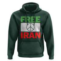 Free Iran Hoodie Stop War Barbed Wire Peace Sign