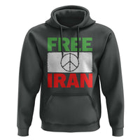 Free Iran Hoodie Stop War Barbed Wire Peace Sign