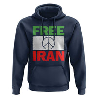 Free Iran Hoodie Stop War Barbed Wire Peace Sign