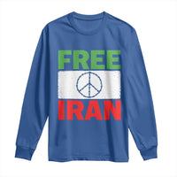 Free Iran Long Sleeve Shirt Stop War Barbed Wire Peace Sign