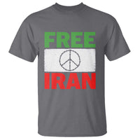Free Iran T Shirt Stop War Barbed Wire Peace Sign
