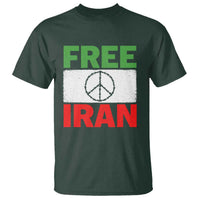 Free Iran T Shirt Stop War Barbed Wire Peace Sign