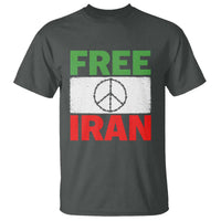 Free Iran T Shirt Stop War Barbed Wire Peace Sign