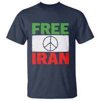 Free Iran T Shirt Stop War Barbed Wire Peace Sign