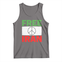 Free Iran Tank Top Stop War Barbed Wire Peace Sign