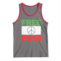 Free Iran Tank Top Stop War Barbed Wire Peace Sign