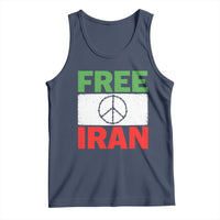 Free Iran Tank Top Stop War Barbed Wire Peace Sign