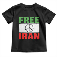 Free Iran Toddler T Shirt Stop War Barbed Wire Peace Sign