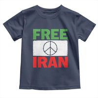 Free Iran Toddler T Shirt Stop War Barbed Wire Peace Sign