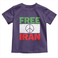 Free Iran Toddler T Shirt Stop War Barbed Wire Peace Sign
