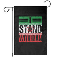 I Stand With Iran Garden Flag Iranian People Freedom Protest