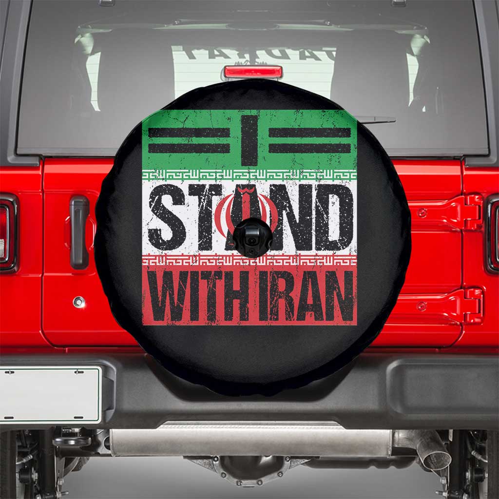 I Stand With Iran Spare Tire Cover Iranian People Freedom Protest