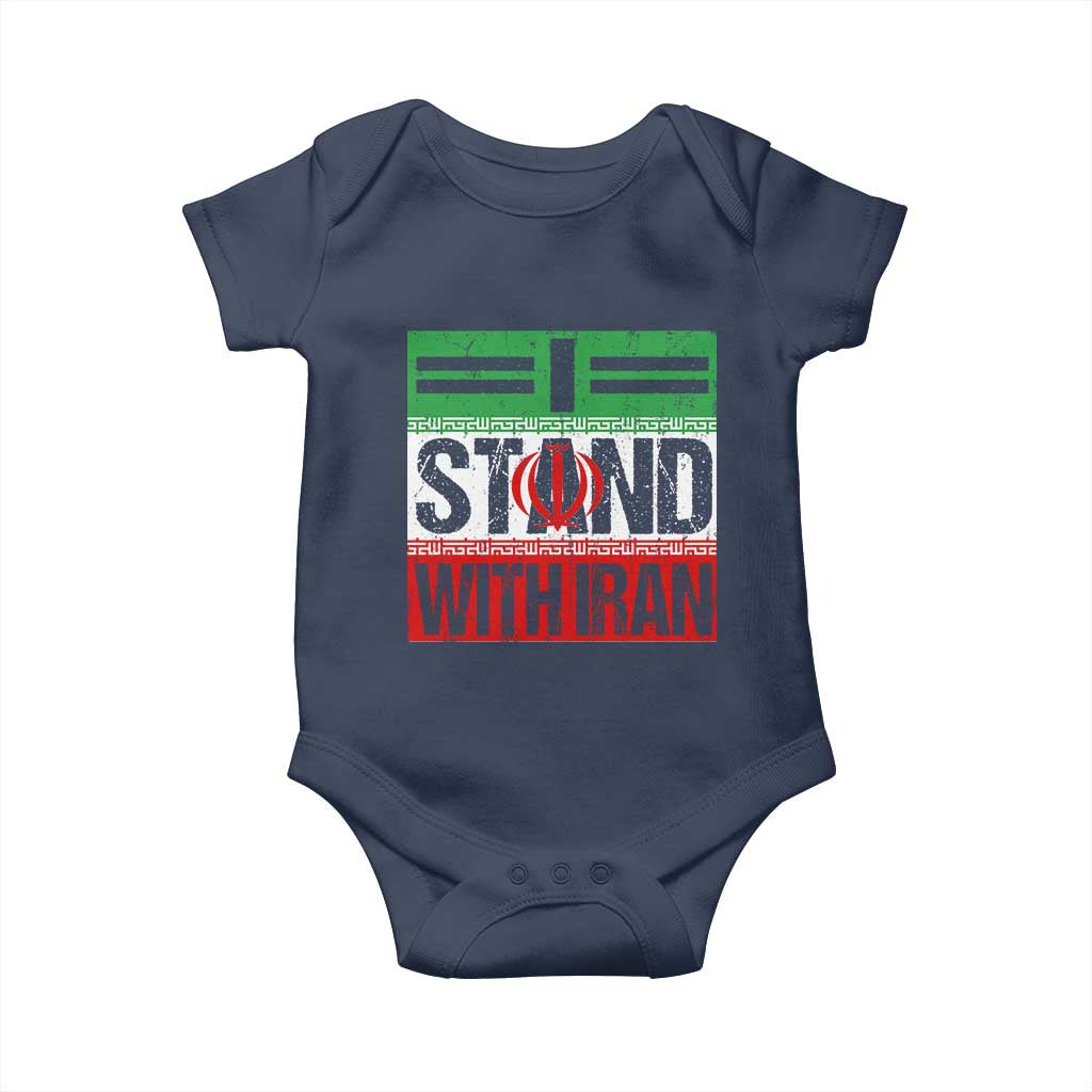 I Stand With Iran Baby Onesie Iranian People Freedom Protest