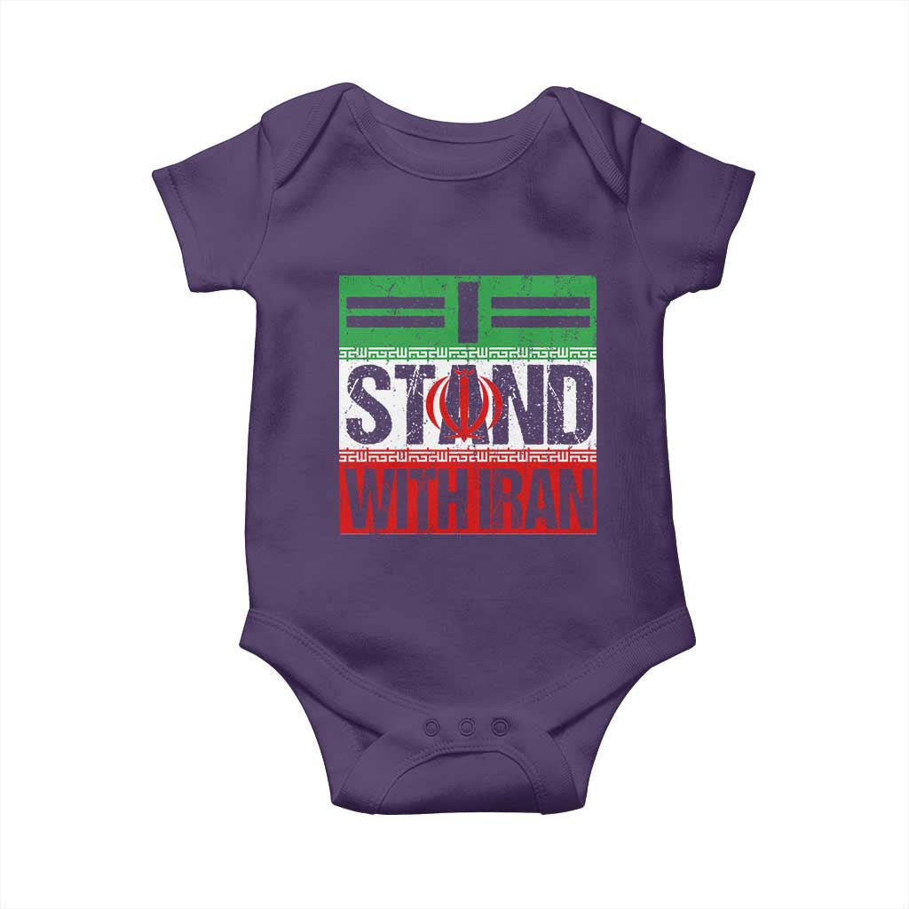 I Stand With Iran Baby Onesie Iranian People Freedom Protest