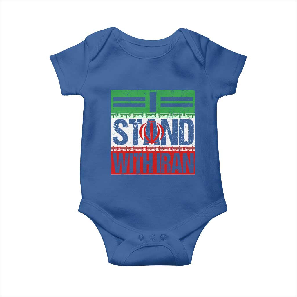 I Stand With Iran Baby Onesie Iranian People Freedom Protest
