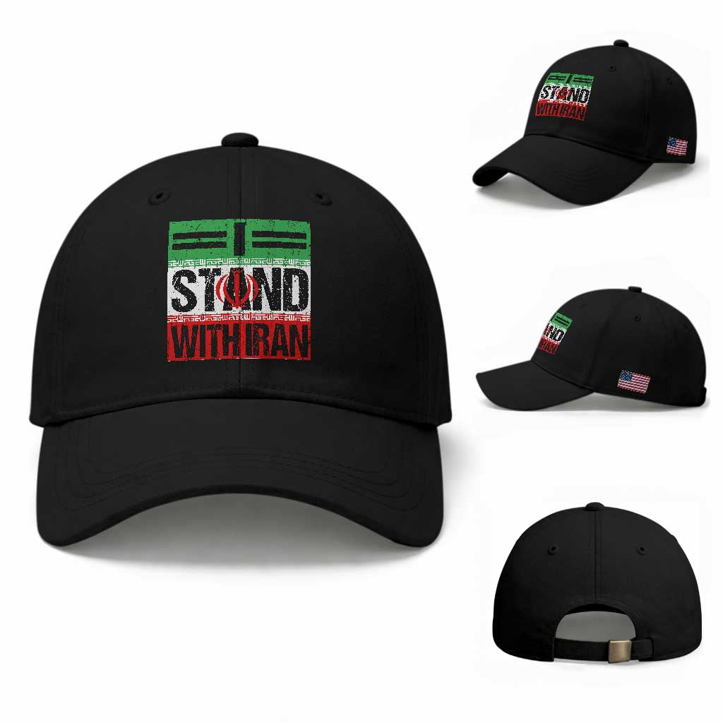 I Stand With Iran Baseball Cap Iranian People Freedom Protest