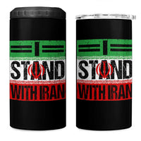 I Stand With Iran 4 in 1 Can Cooler Tumbler Iranian People Freedom Protest