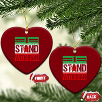 I Stand With Iran Ceramic Ornament Iranian People Freedom Protest