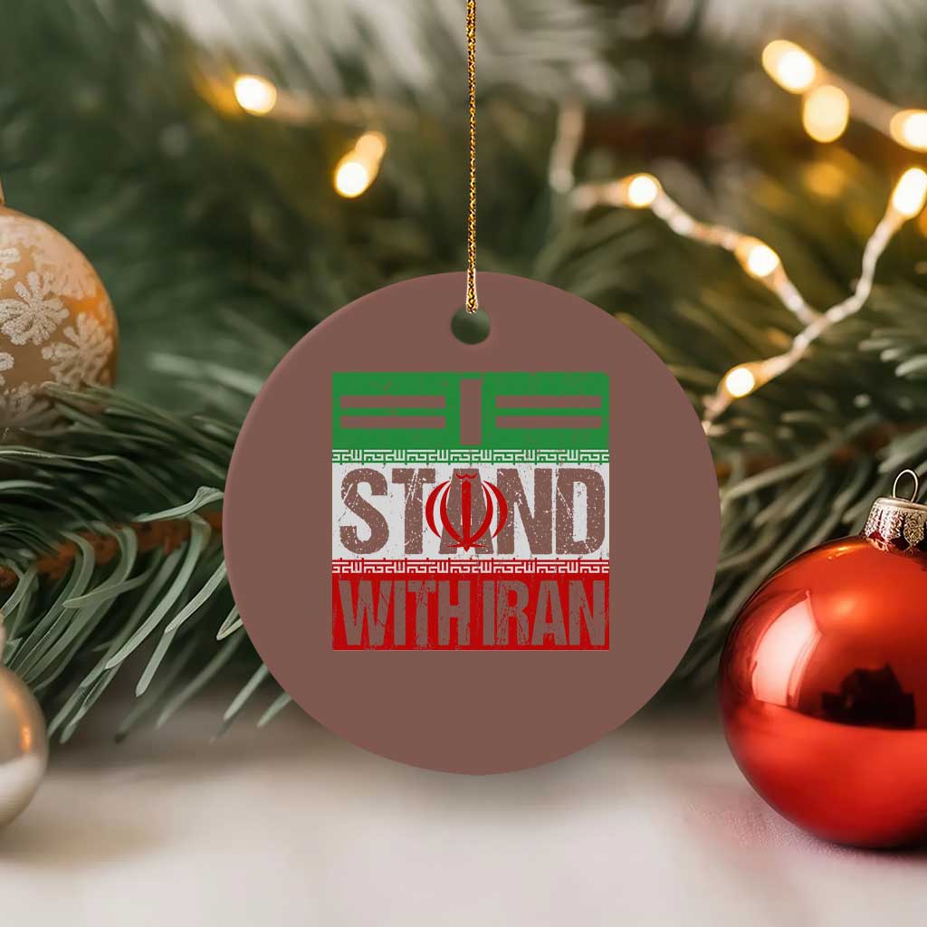 I Stand With Iran Ceramic Ornament Iranian People Freedom Protest