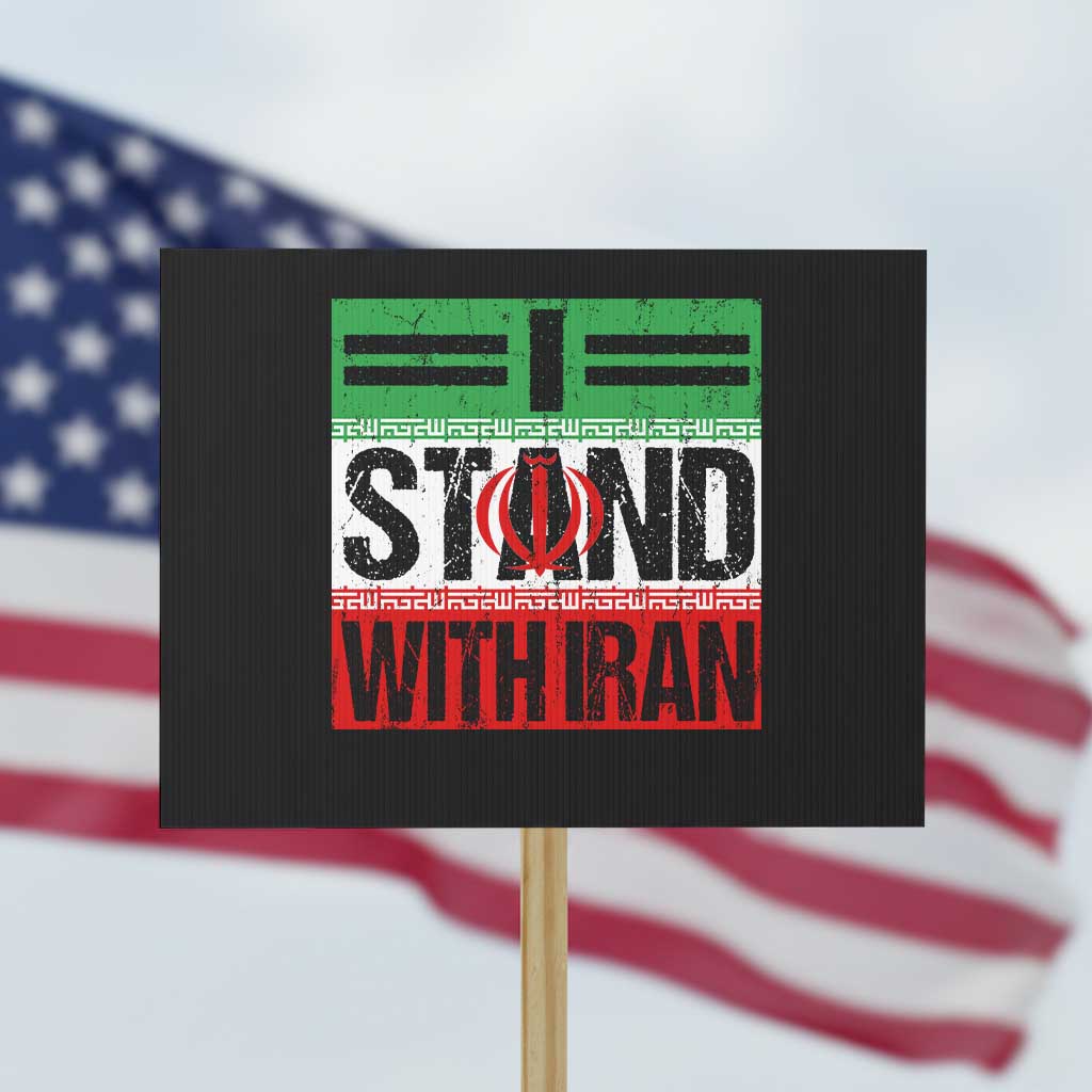 I Stand With Iran Protest Sign Iranian People Freedom Protest
