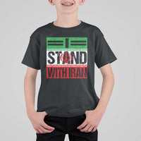 I Stand With Iran T Shirt For Kid Iranian People Freedom Protest