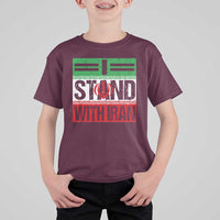I Stand With Iran T Shirt For Kid Iranian People Freedom Protest