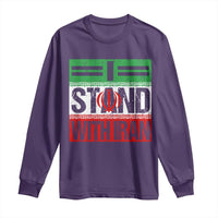 I Stand With Iran Long Sleeve Shirt Iranian People Freedom Protest