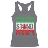 I Stand With Iran Racerback Tank Top Iranian People Freedom Protest