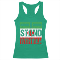I Stand With Iran Racerback Tank Top Iranian People Freedom Protest