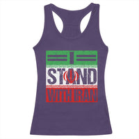 I Stand With Iran Racerback Tank Top Iranian People Freedom Protest
