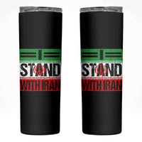 I Stand With Iran Skinny Tumbler Iranian People Freedom Protest