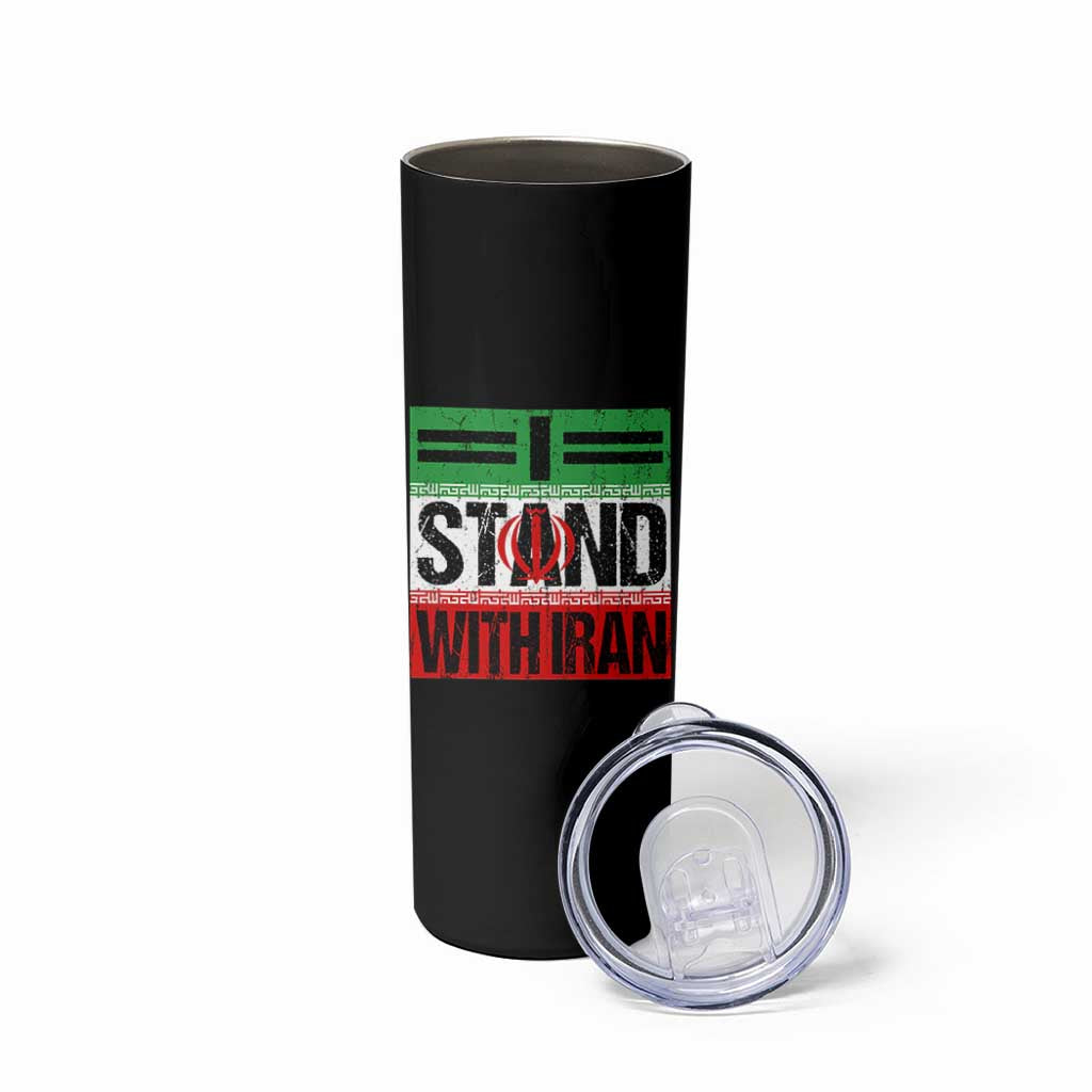 I Stand With Iran Skinny Tumbler Iranian People Freedom Protest