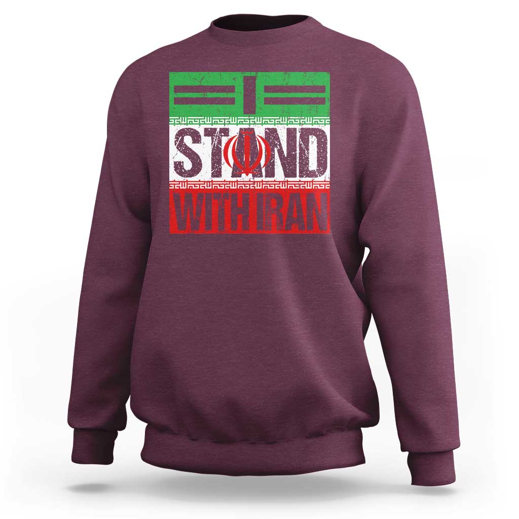 I Stand With Iran Sweatshirt Iranian People Freedom Protest