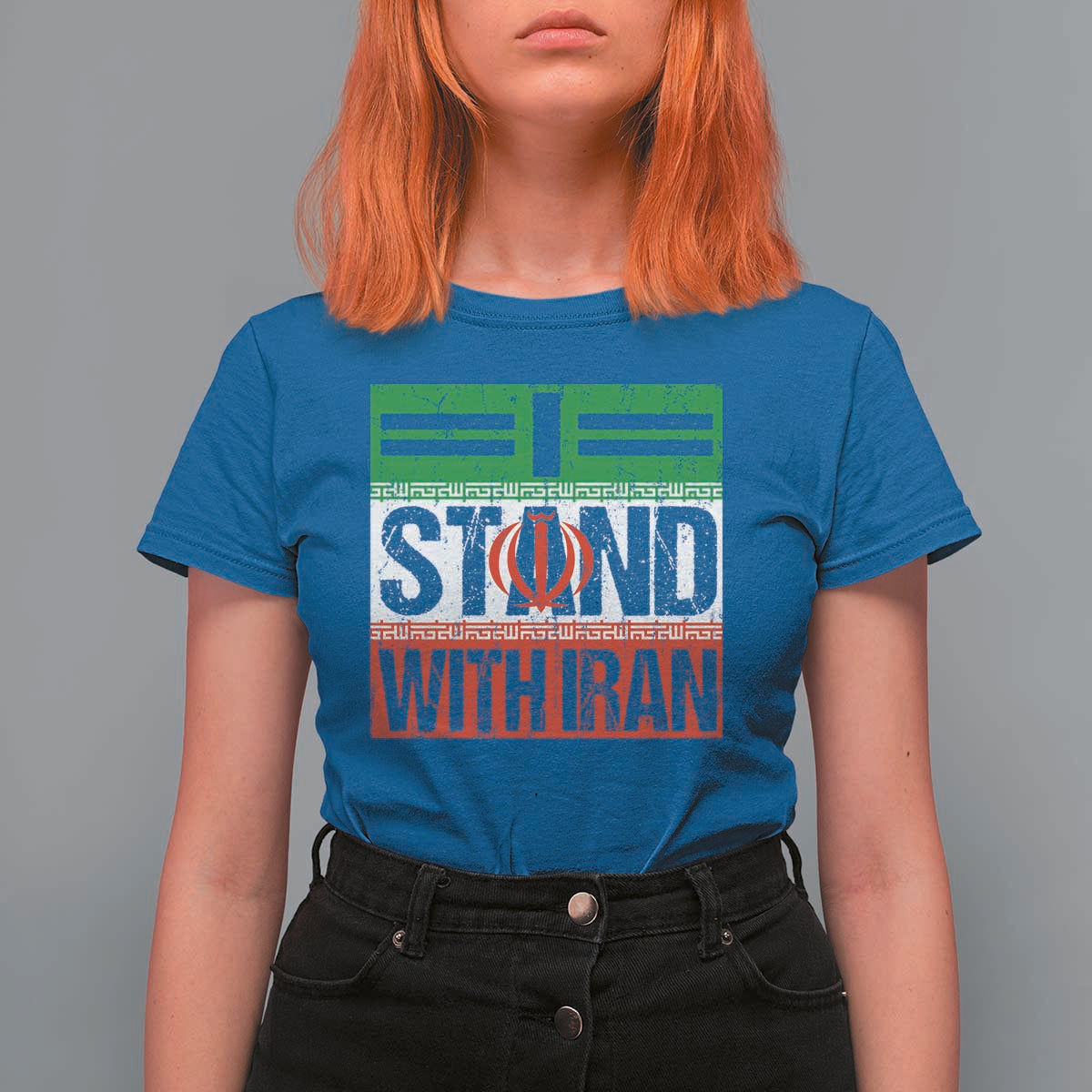 I Stand With Iran T Shirt For Women Iranian People Freedom Protest