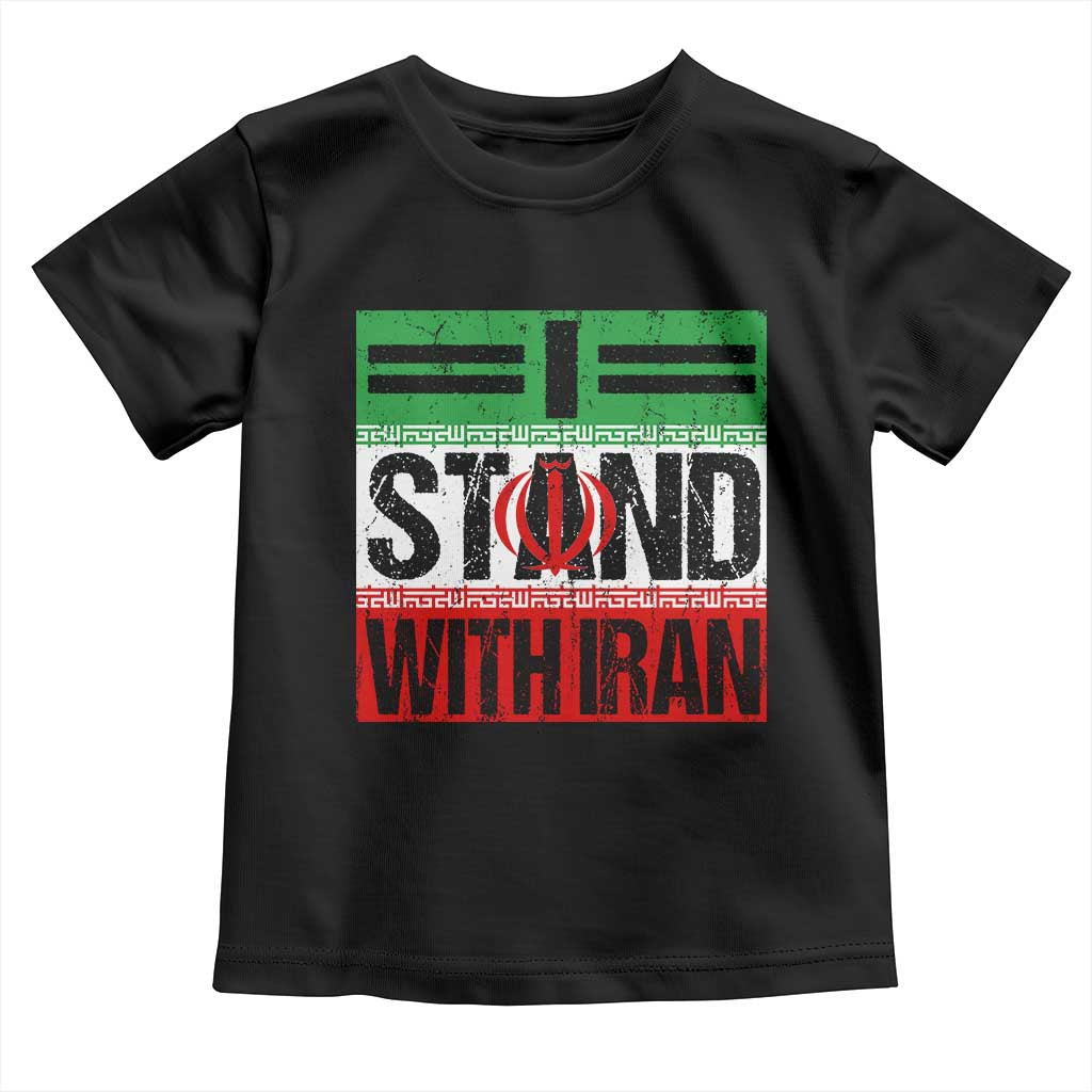 I Stand With Iran Toddler T Shirt Iranian People Freedom Protest