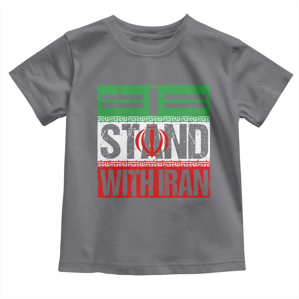 I Stand With Iran Toddler T Shirt Iranian People Freedom Protest