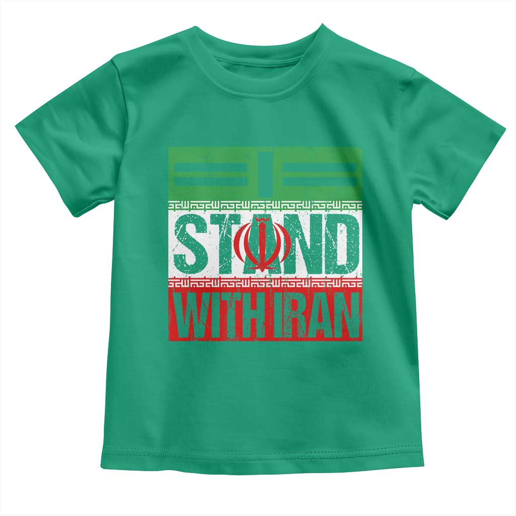 I Stand With Iran Toddler T Shirt Iranian People Freedom Protest