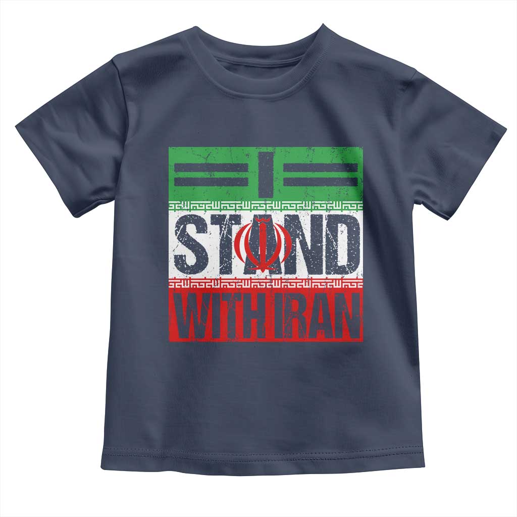 I Stand With Iran Toddler T Shirt Iranian People Freedom Protest