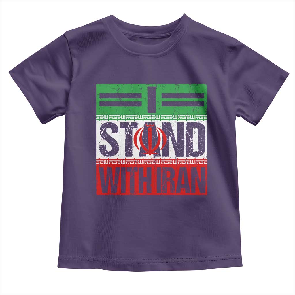 I Stand With Iran Toddler T Shirt Iranian People Freedom Protest